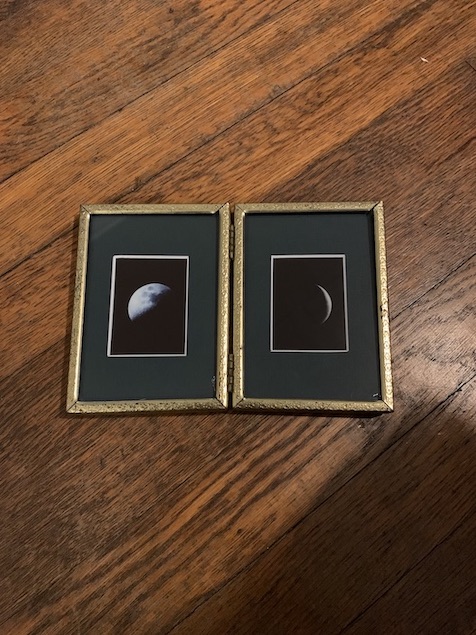 Double moons inside frame